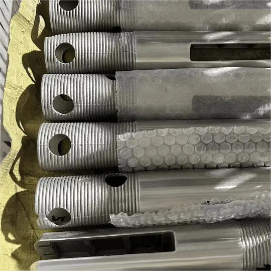 Изделие со стеклянным патрубком для колонкового бурения